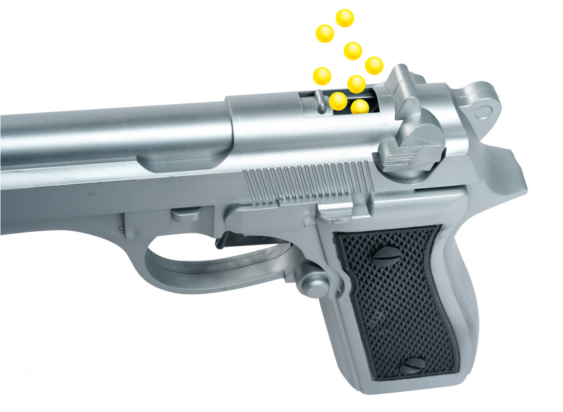 Bullet Gun with Ammunition, 3-ass.