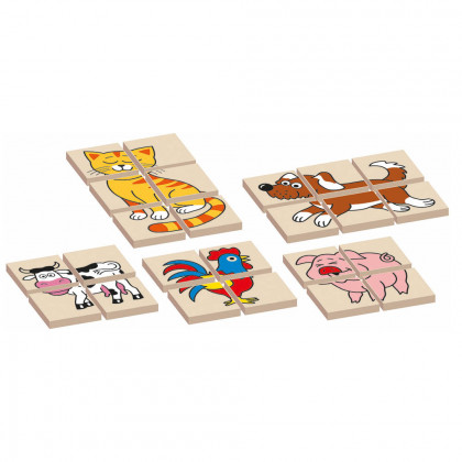 the wooden puzzle The Animals