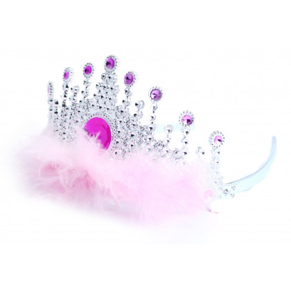 the princess crown with feathers