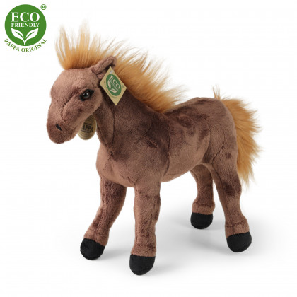 Plush brown horse 29 cm ECO-FRIENDLY