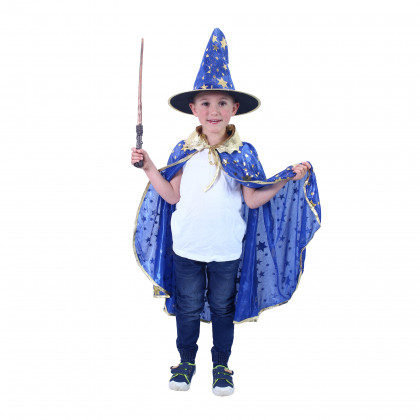 Children costume - blue magical cloak