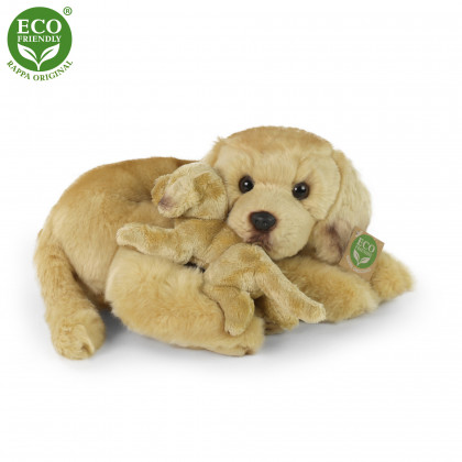 Plush Labrador with cub 27 cm ECO-F.