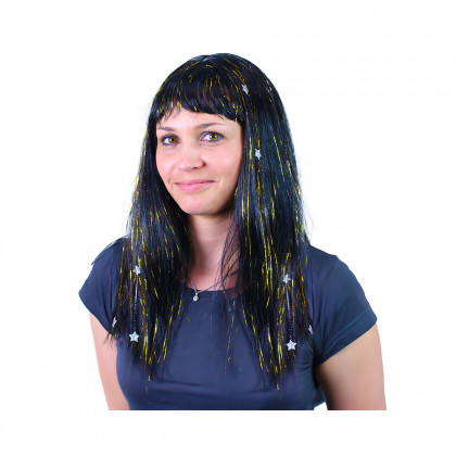 Wig with gold and stars