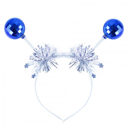 Headband with blue balls