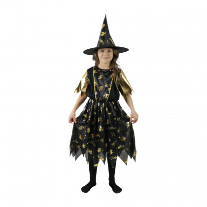 Children costume - golden witch(M)e-pack
