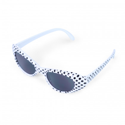 Retro women's glasses with polka dots