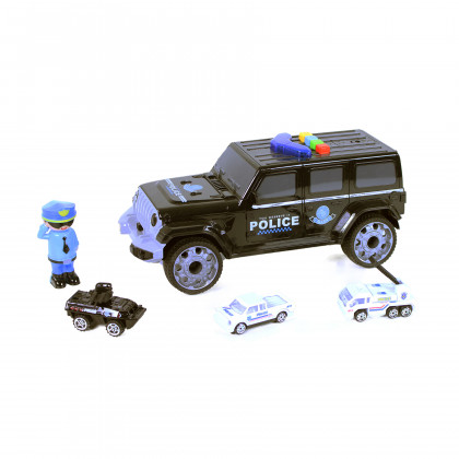 Police car with storage inside