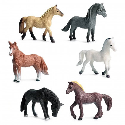 A set of horses 6 pcs