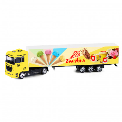 Car truck of popsicles and ice cream