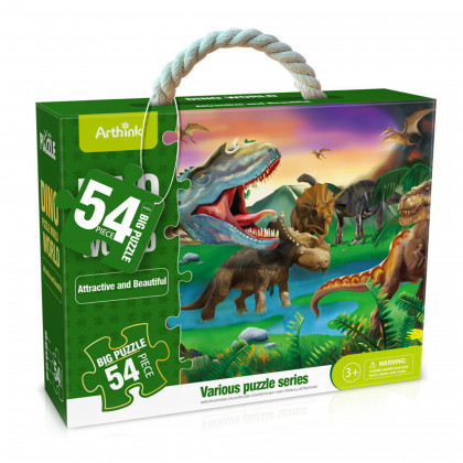 Puzzle with dinosaurs - 54 pieces