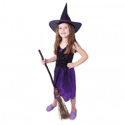 Children costume witch purple (M) ECO