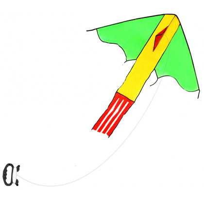 the nylon flying kite, 118 x 98 cm