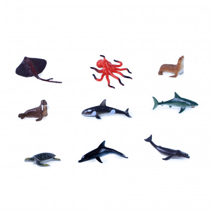 the sea animals, 9 pieces in a package