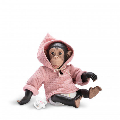Chimpanzee doll Lola pink