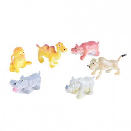 the funny wild animals, 6 pieces,2 types