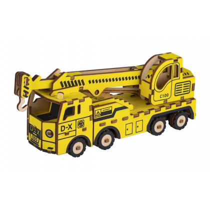 Woodcraft 3D puzzle Crane truck