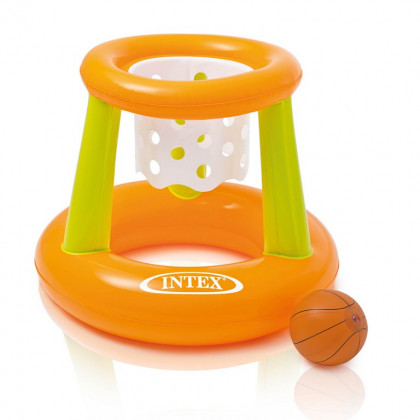 the infl. float. basket w/ ball, 67x55cm