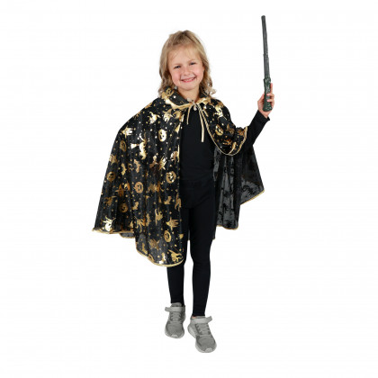 Children cloak wizard gold decor
