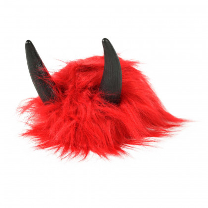 the red devil wig with horns