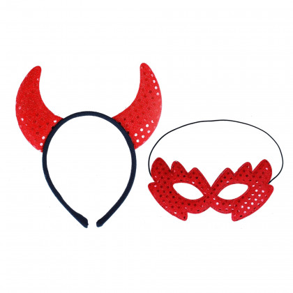 the devil mask and horns