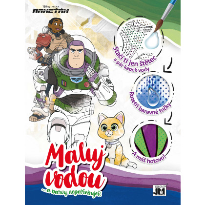 Water coloring book A4 Racket player