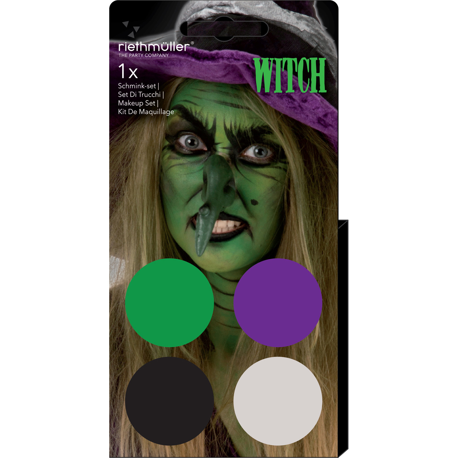 Aqua Kit Witch (4x Face Paint+1 Brush)