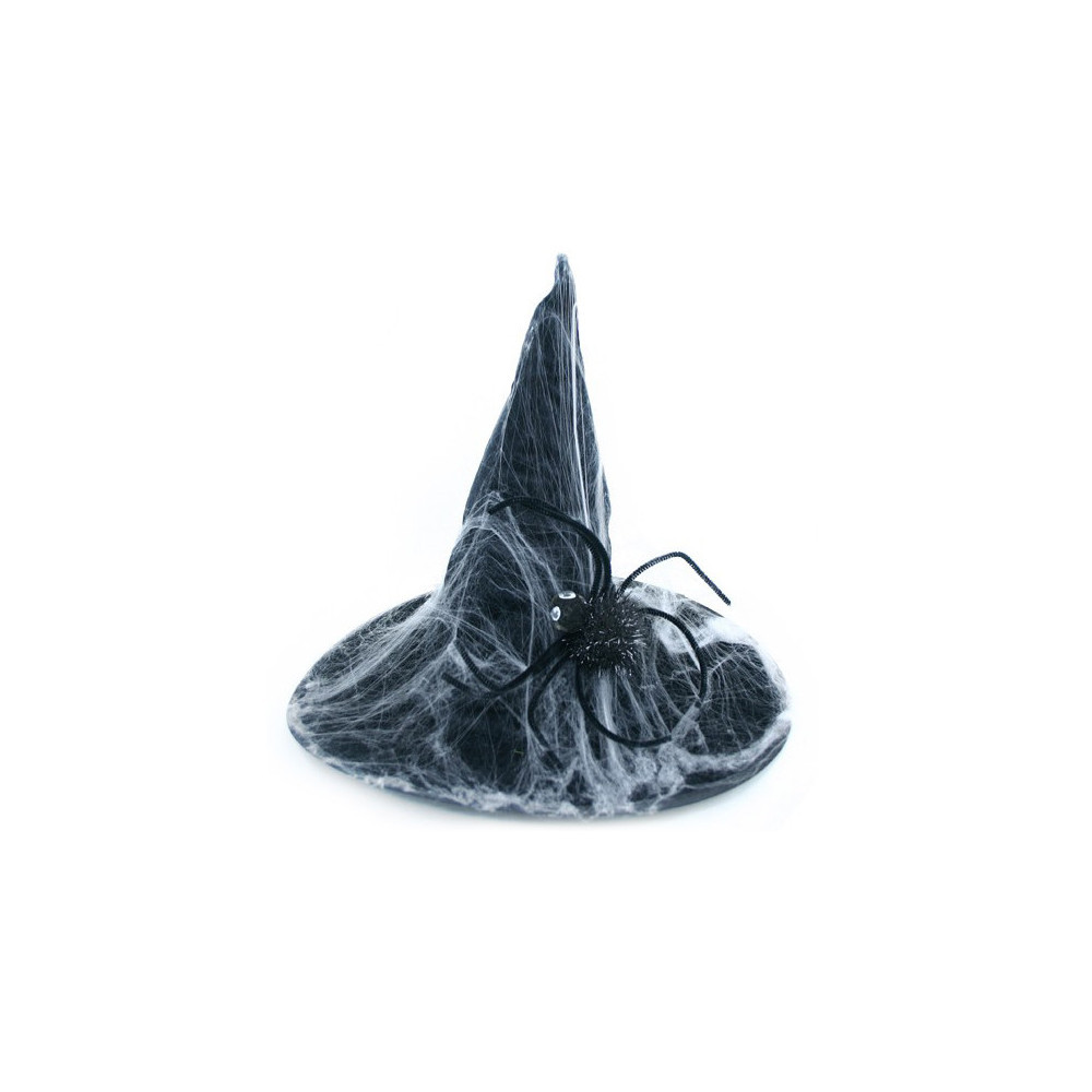 The witch hat with spider web, for adult