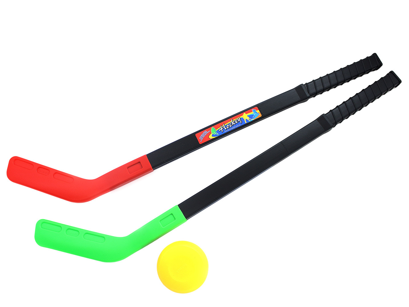 the hockey sticks with puck 70 cm