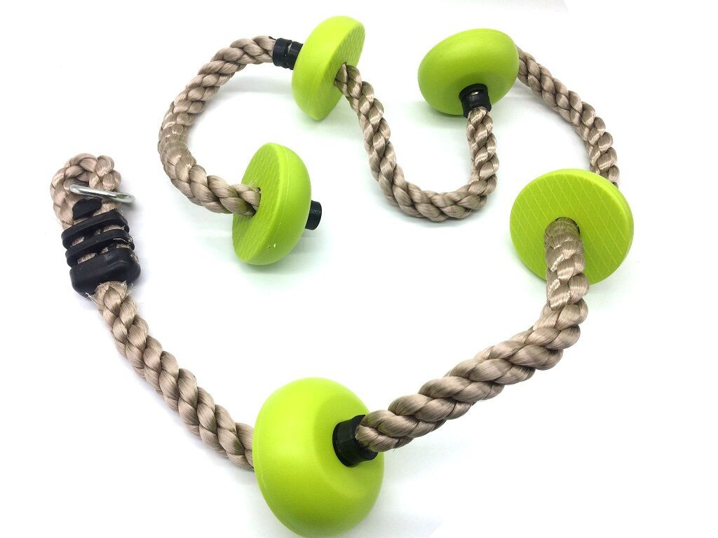 Children's climbing rope with discs