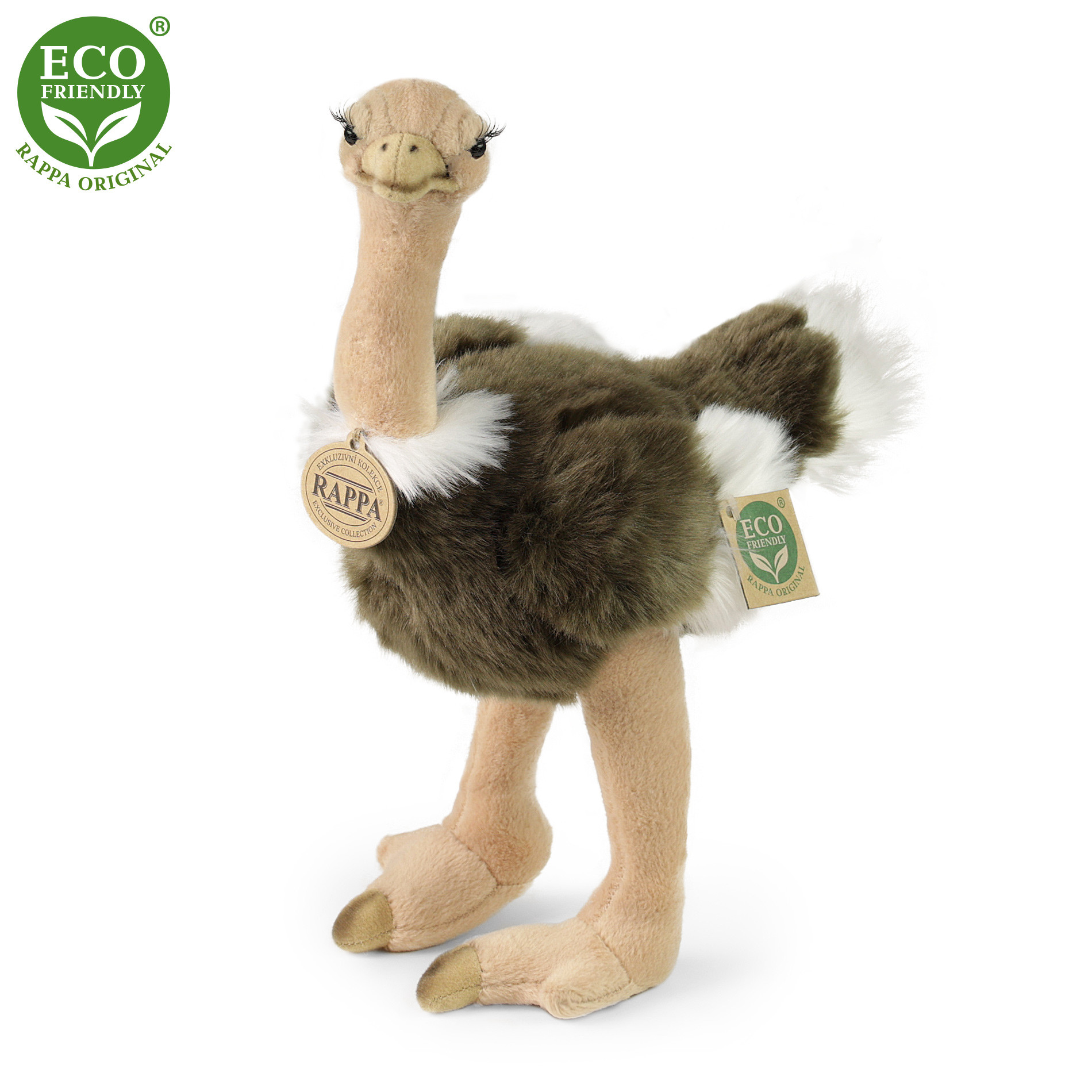 Plush ostrich 32 cm ECO-FRIENDLY