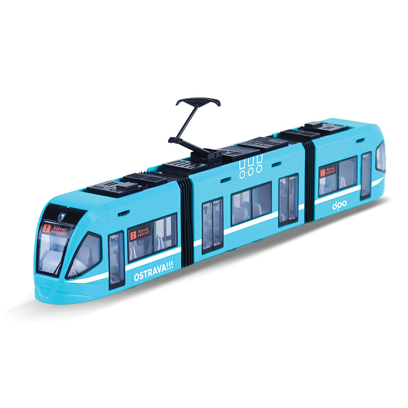 Modern blue tram Ostrava design 47 cm