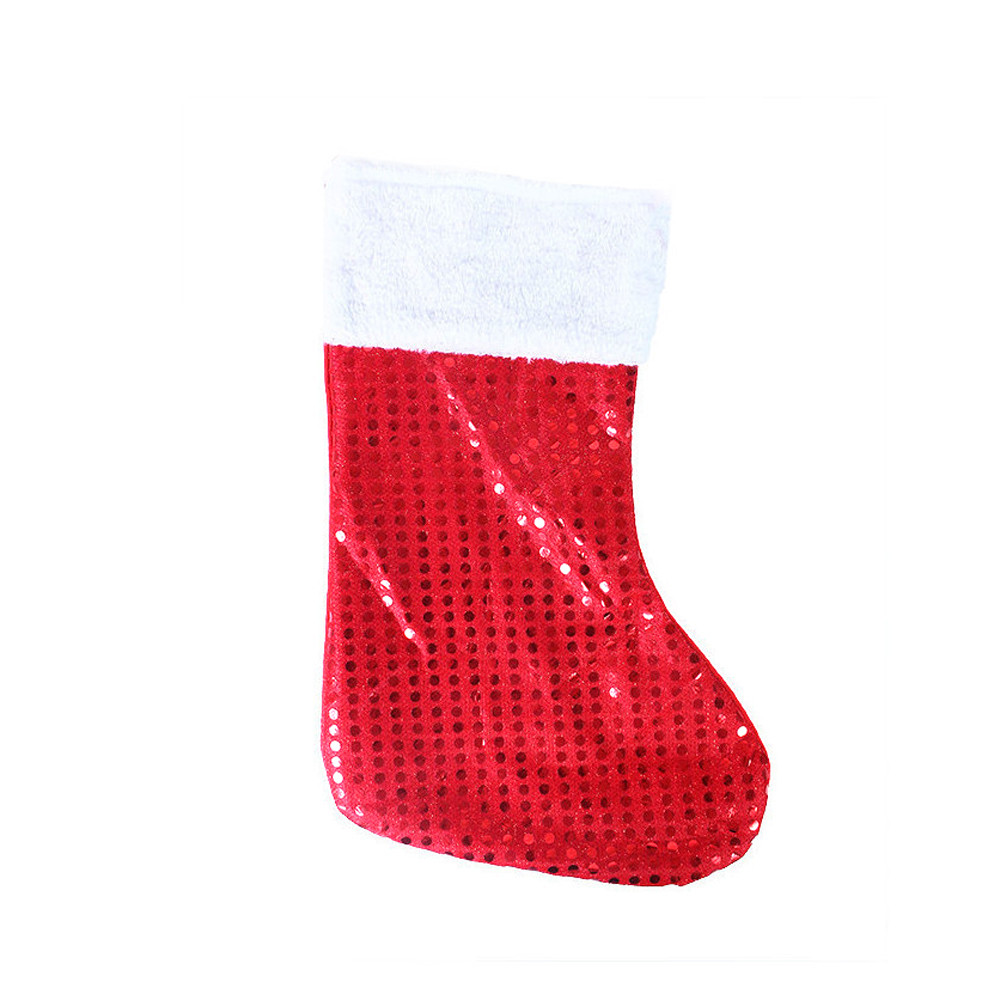 Christmas stocking with sequins