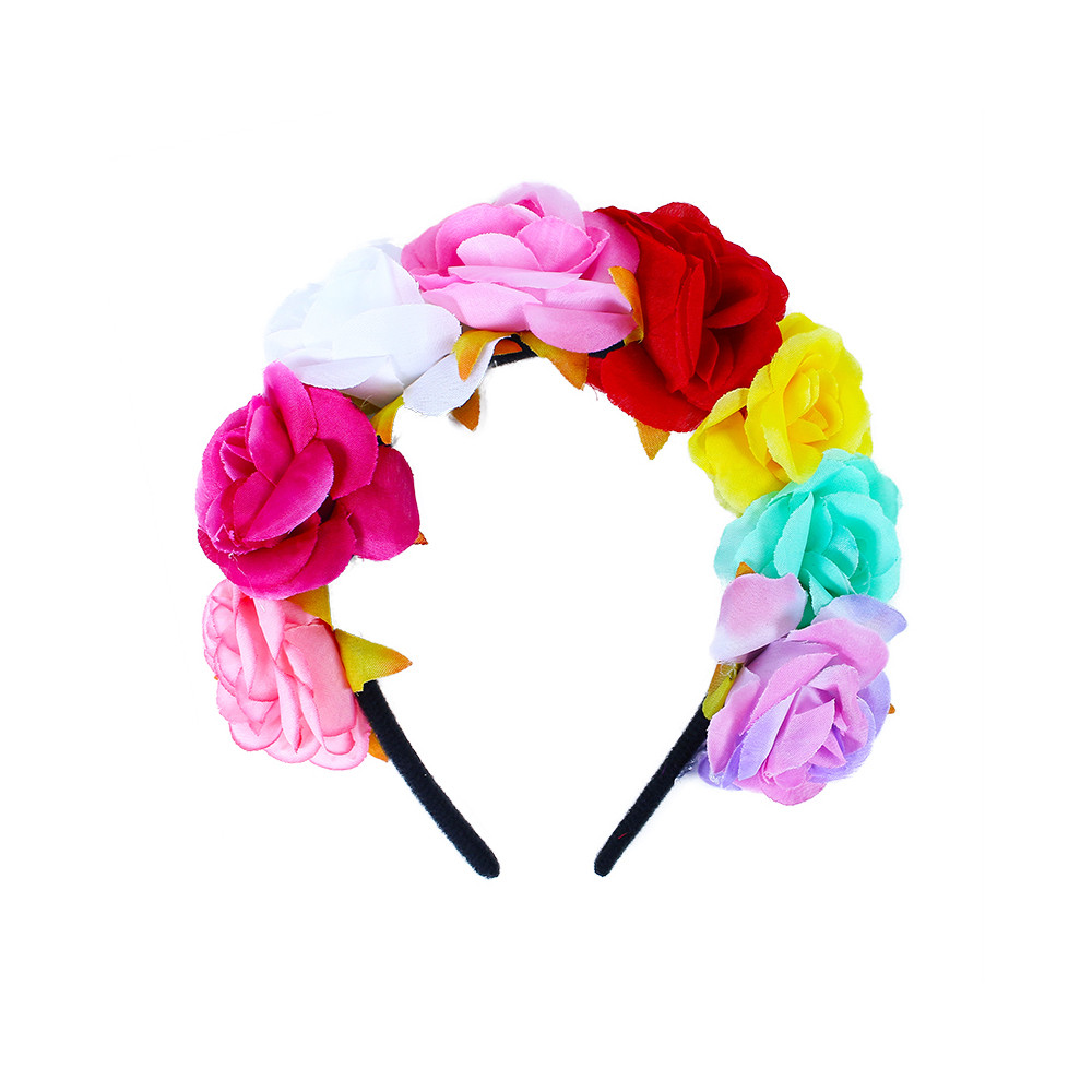the headband with flowers