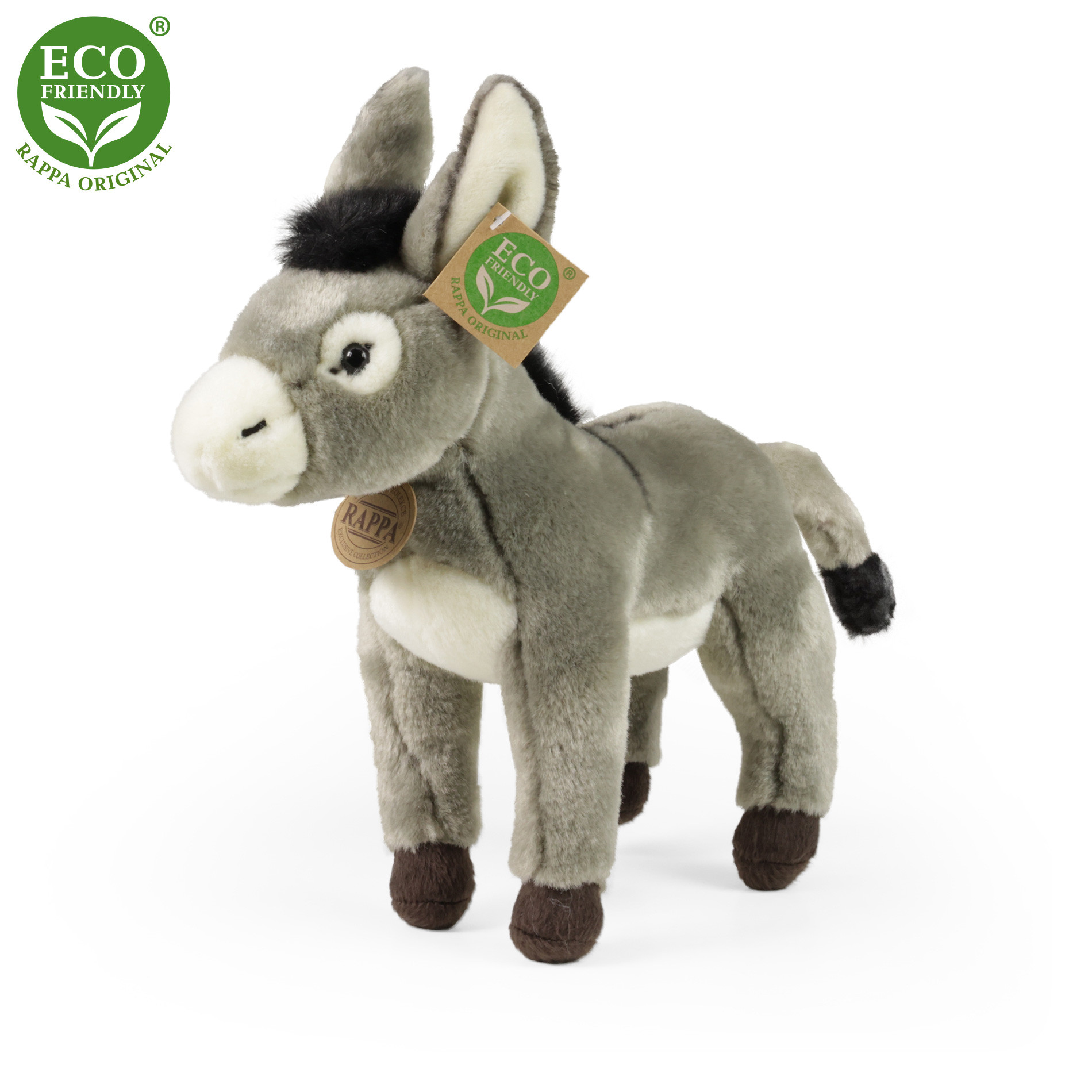 Plush donkey 24 cm ECO-FRIENDLY