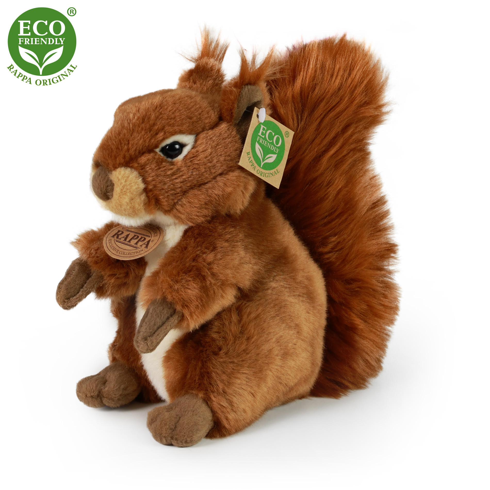 Plush squirrel 21 cm ECO-FRIENDLY