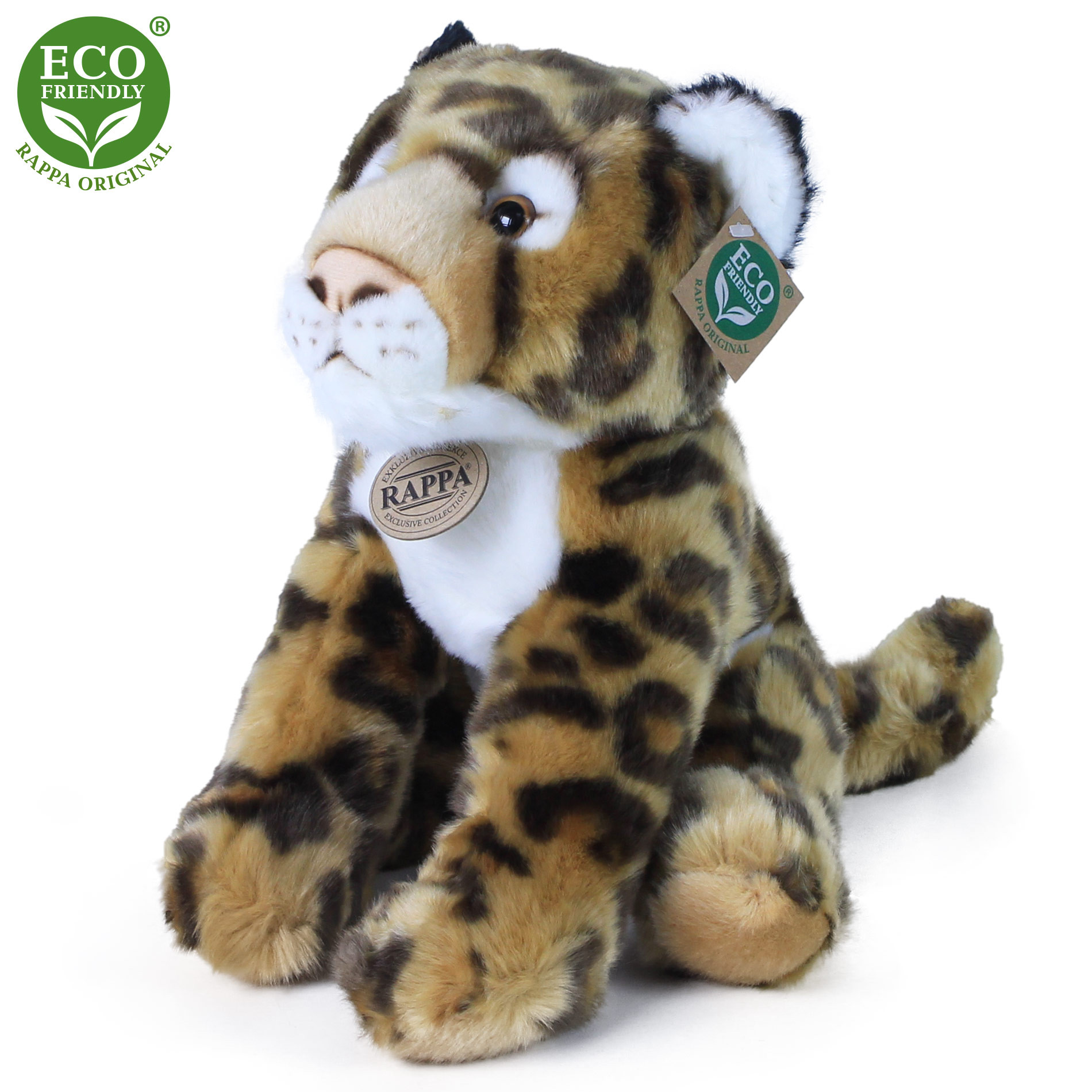Plush leopard 30 cm ECO-FRIENDLY