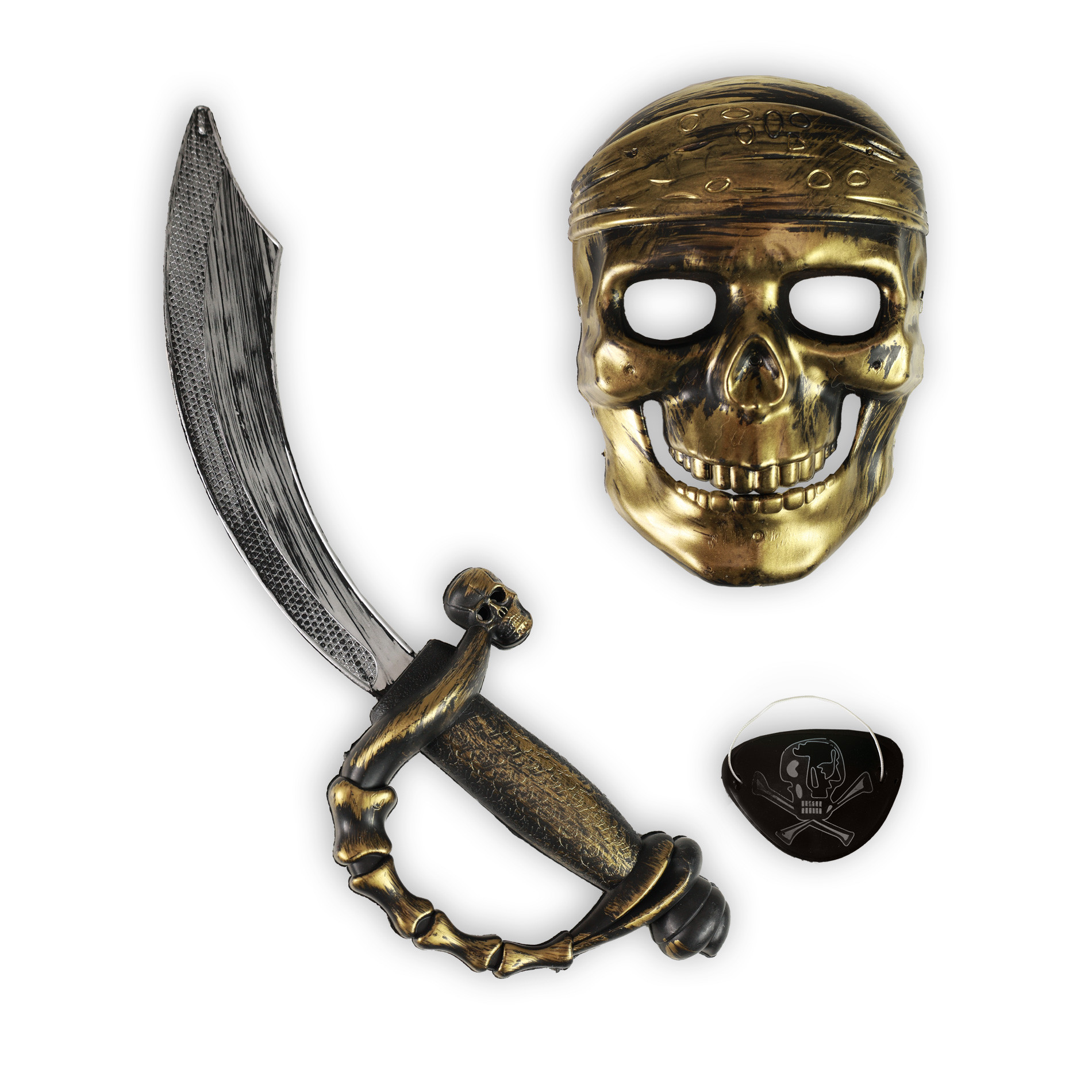 the pirate set with a mask