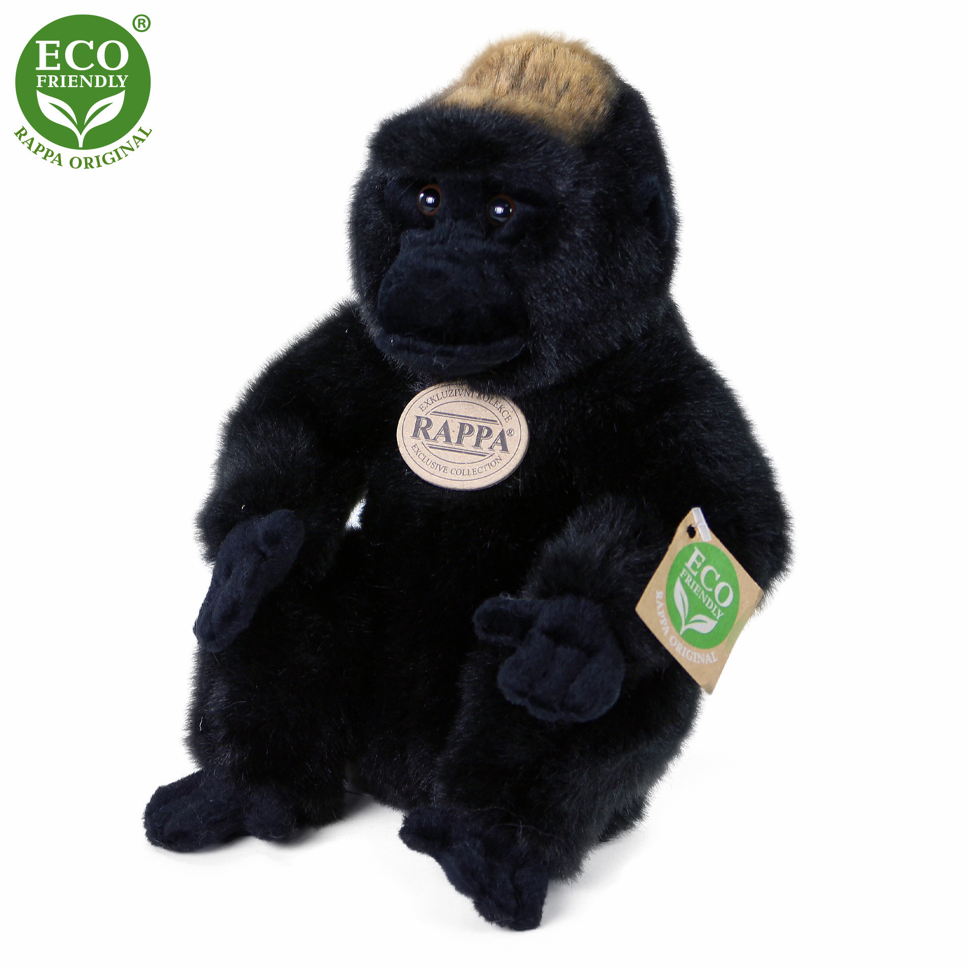 Plush gorilla 23 cm ECO-FRIENDLY