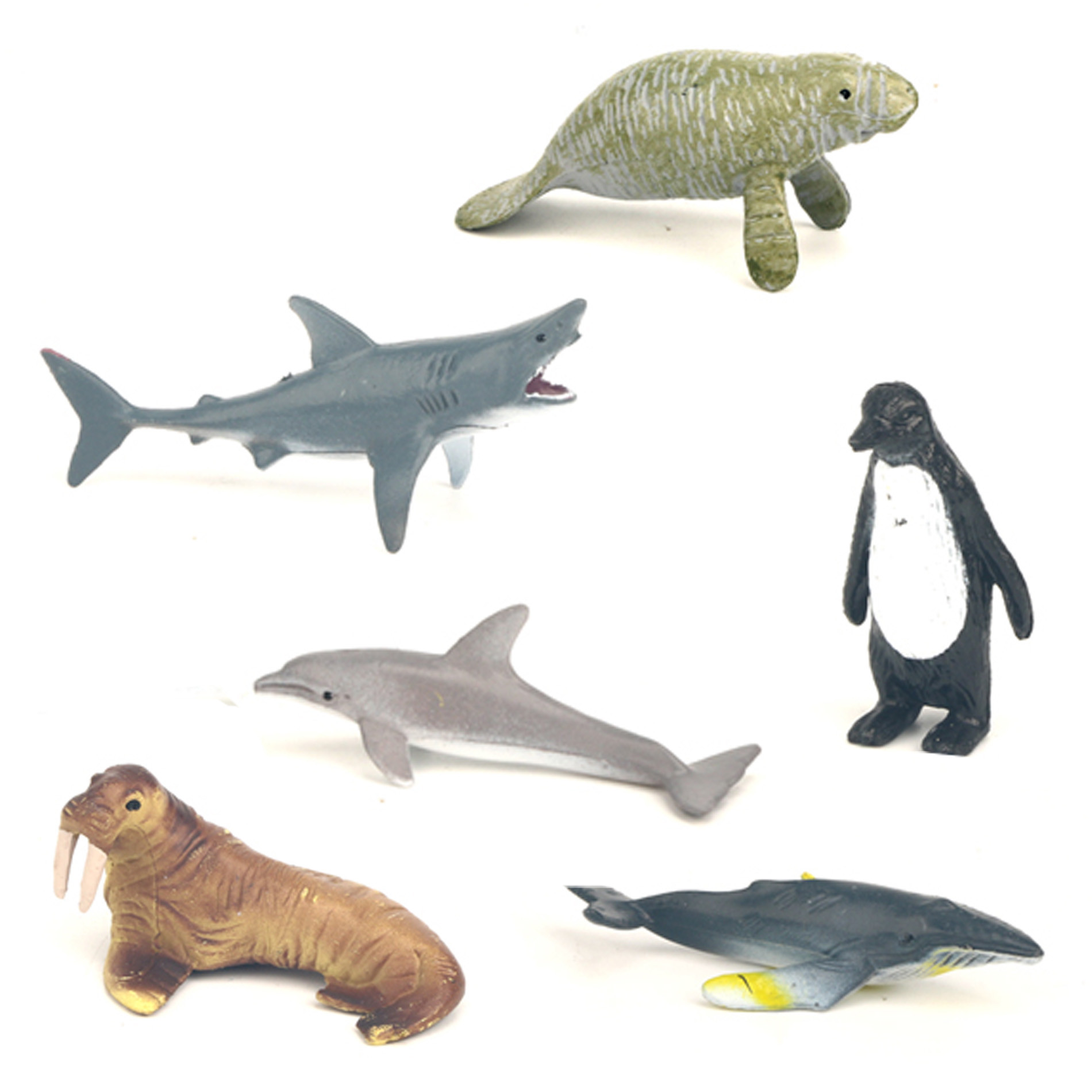 Set of marine animals 6 pcs