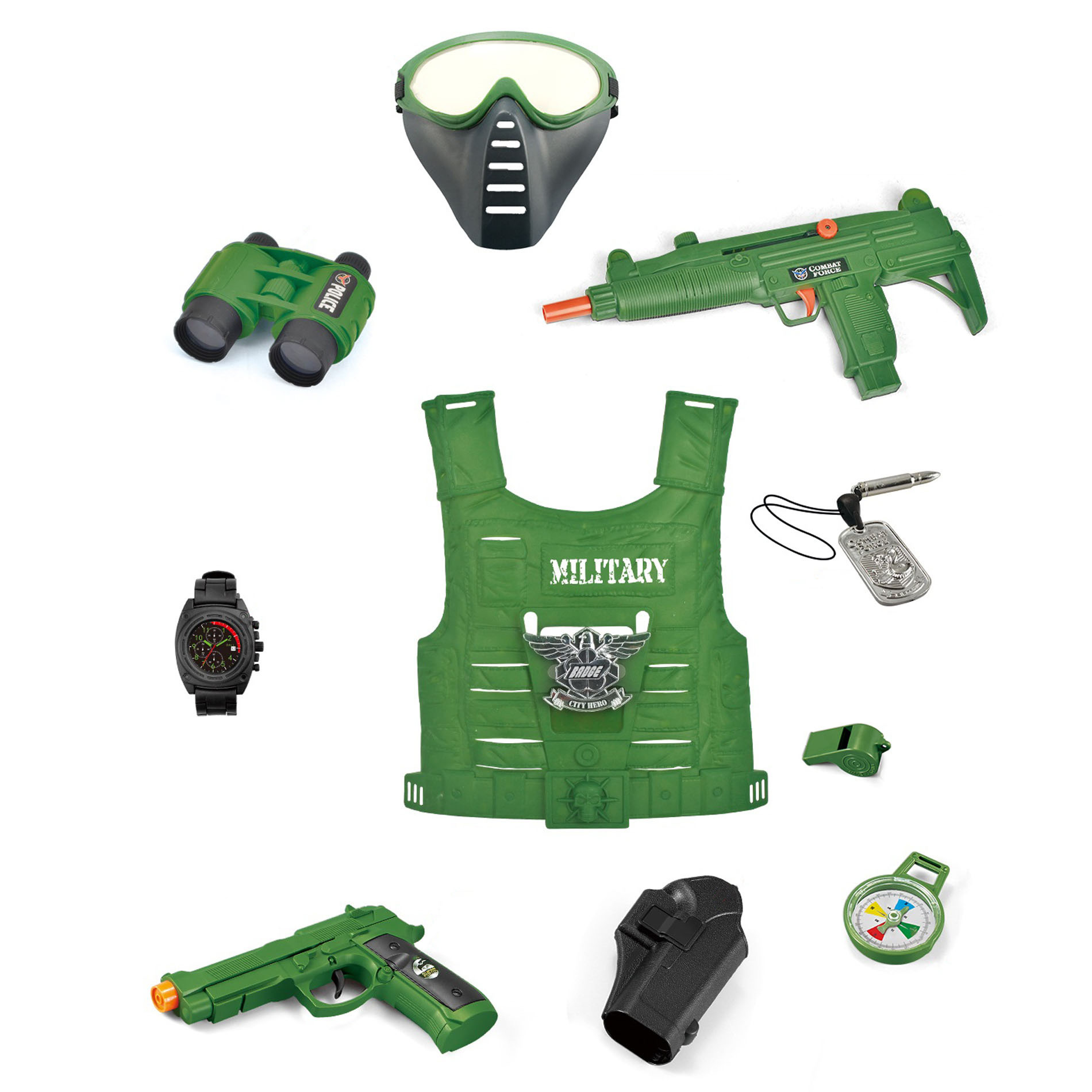 Military set with accessories