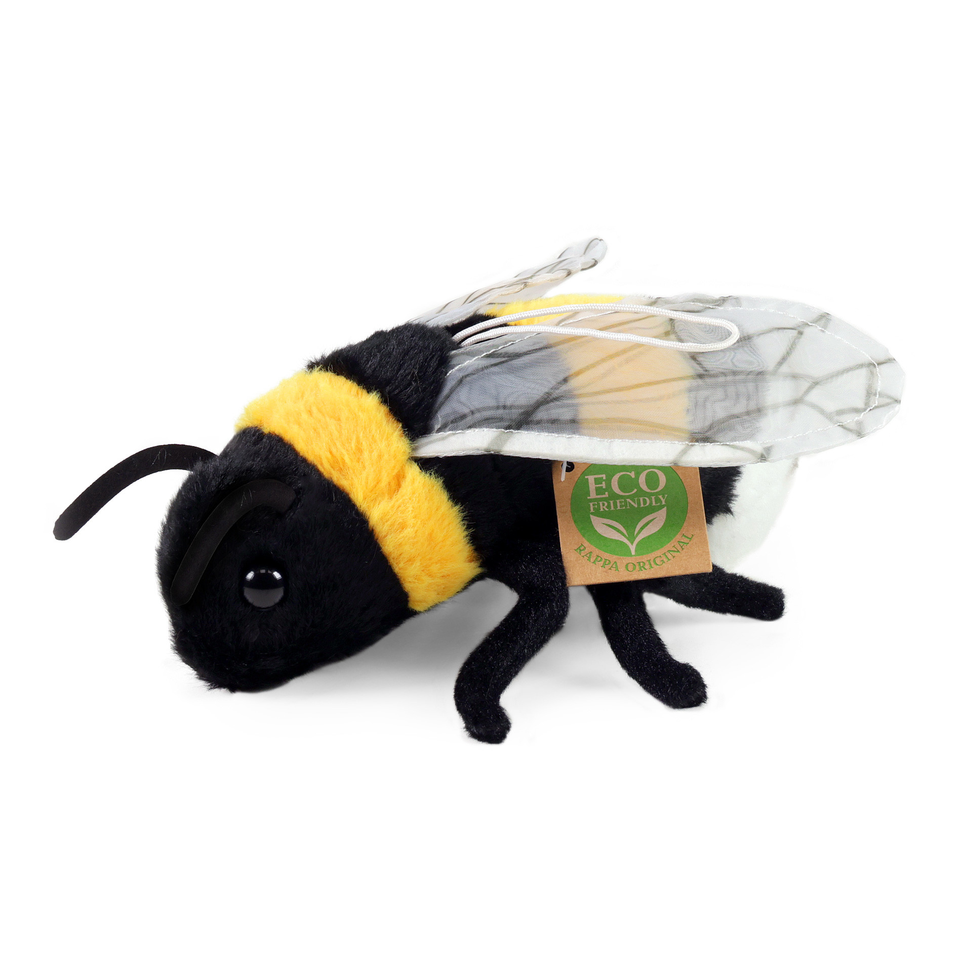 Plush bee 18 cm ECO-FRIENDLY