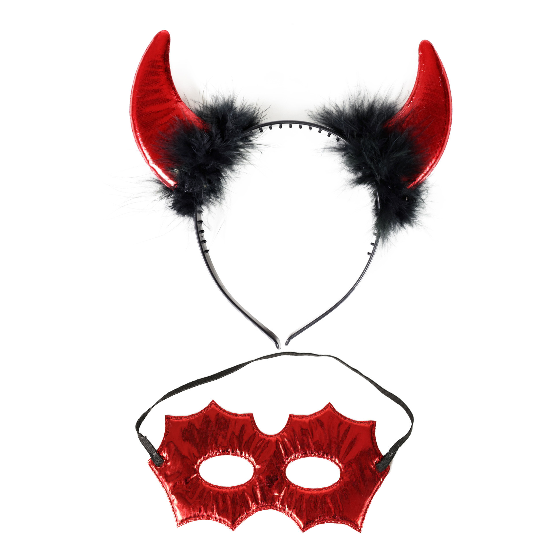 Devil headband and eye mask