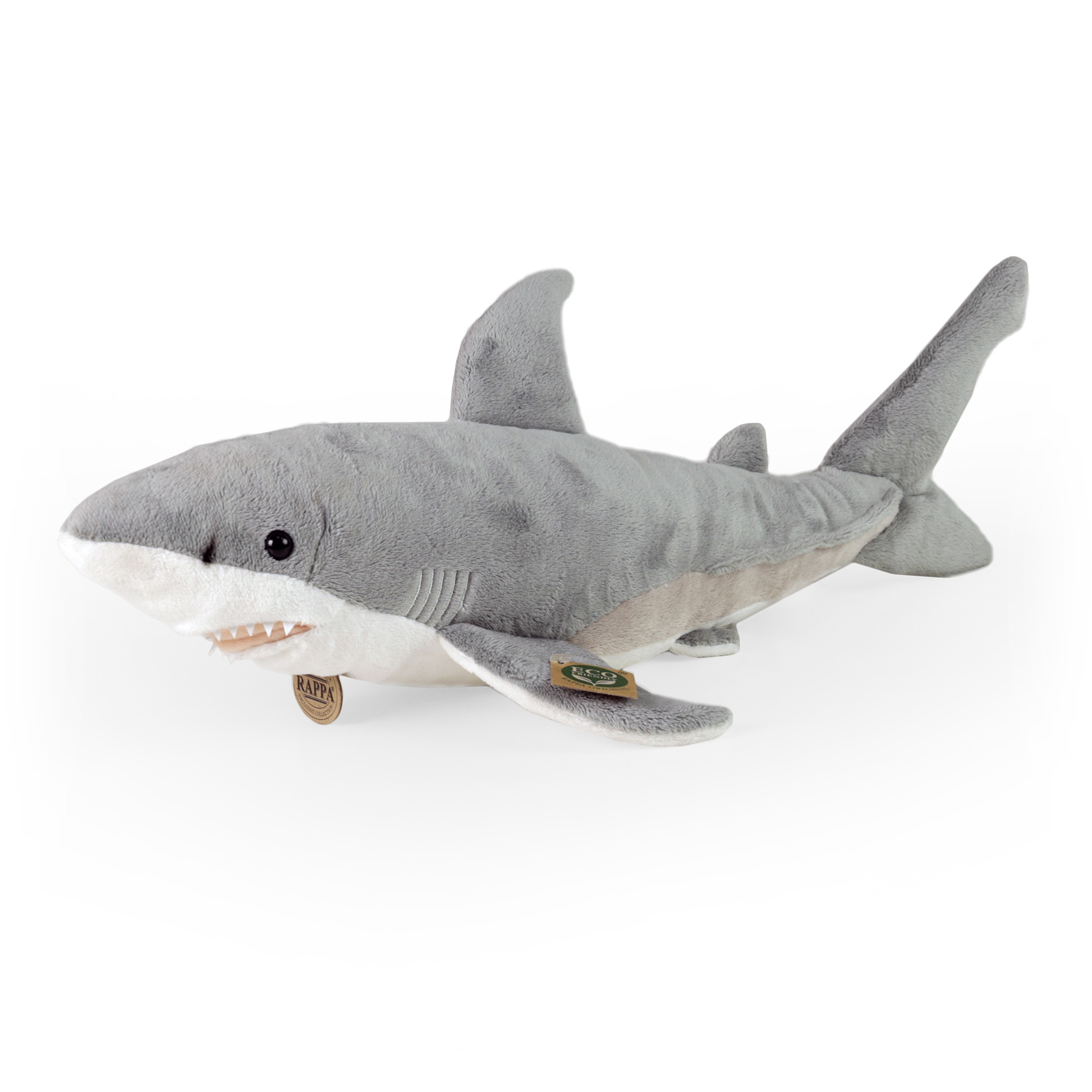 Plush white shark 51 cm ECO-FRIENDLY