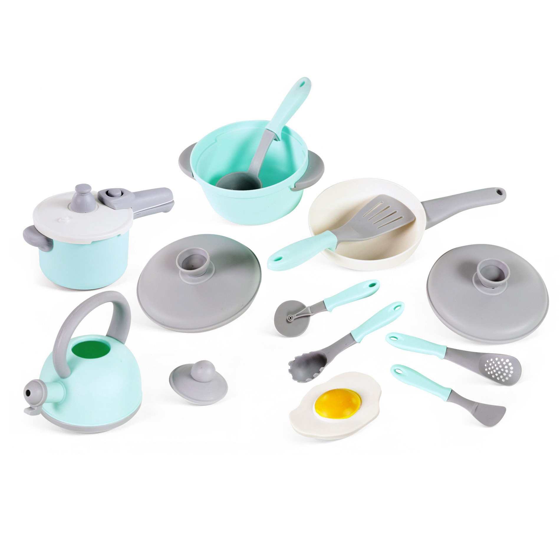 Kitchen set with dishes