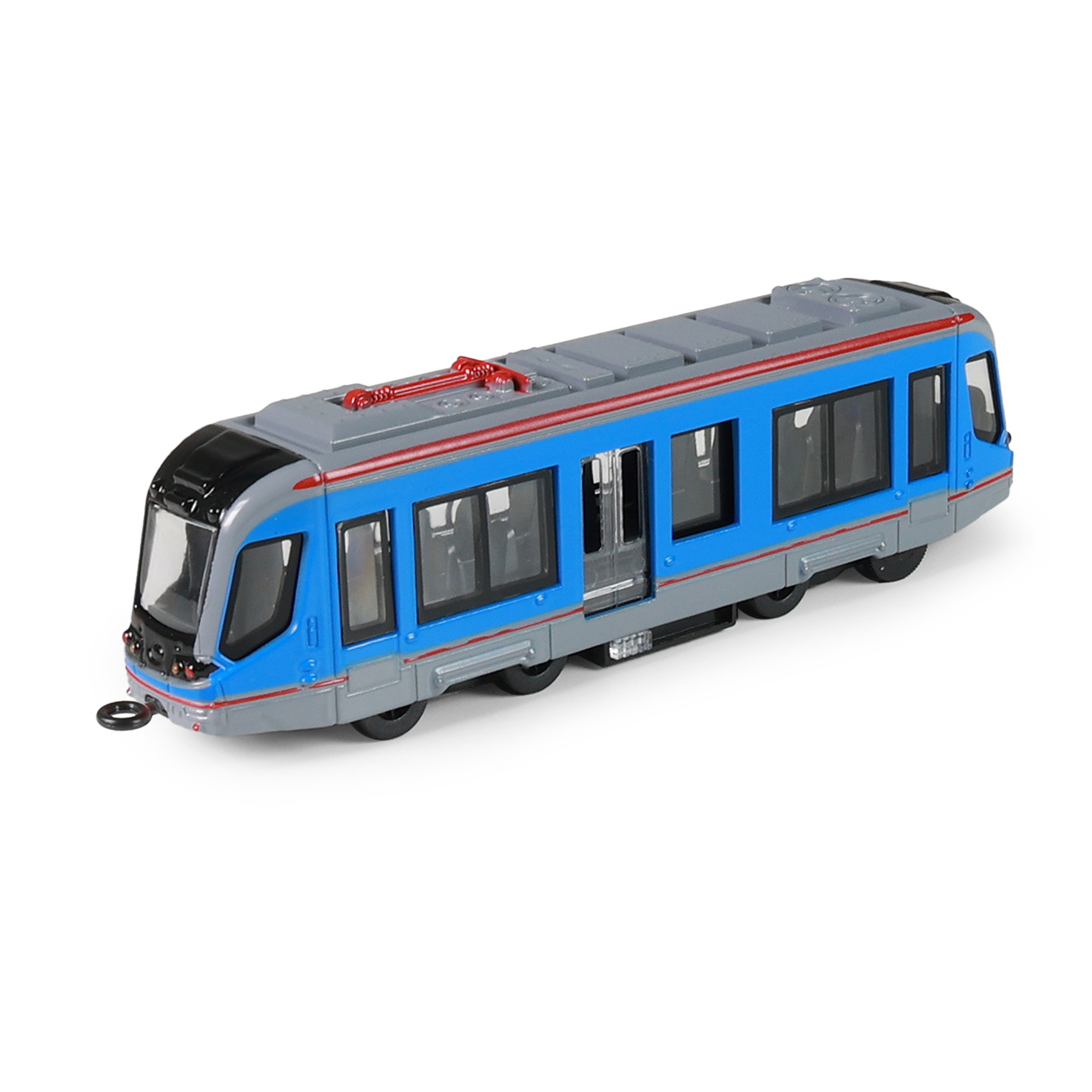 Tram metallic blue 20 cm