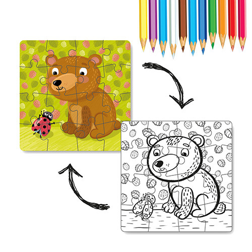 Coloring puzzles 2 in 1