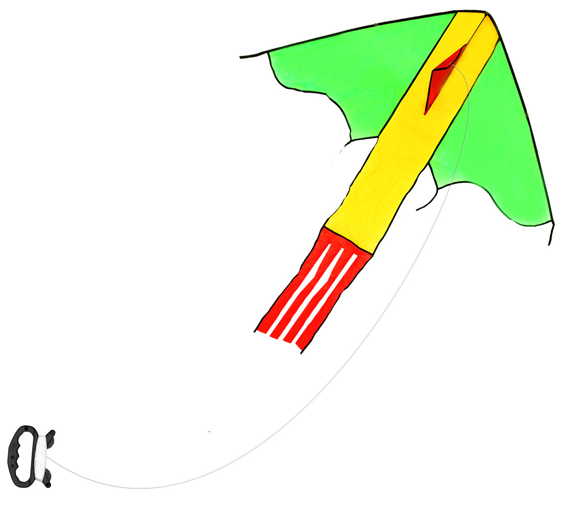 Flying nylon kite 118 x 98 cm