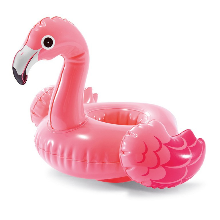 the inflatable beverage holder Flamingo