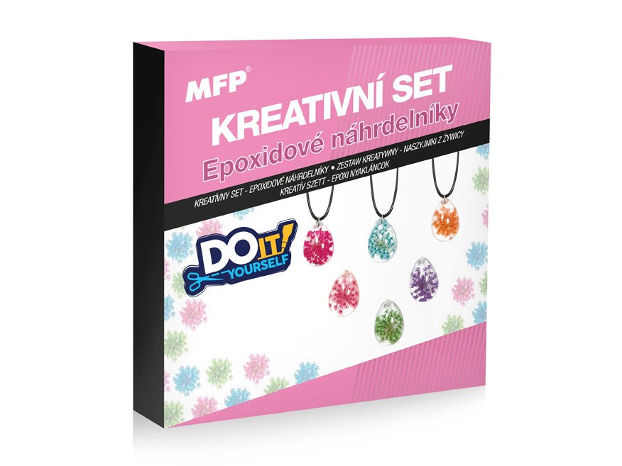 Creative set - epoxy necklaces