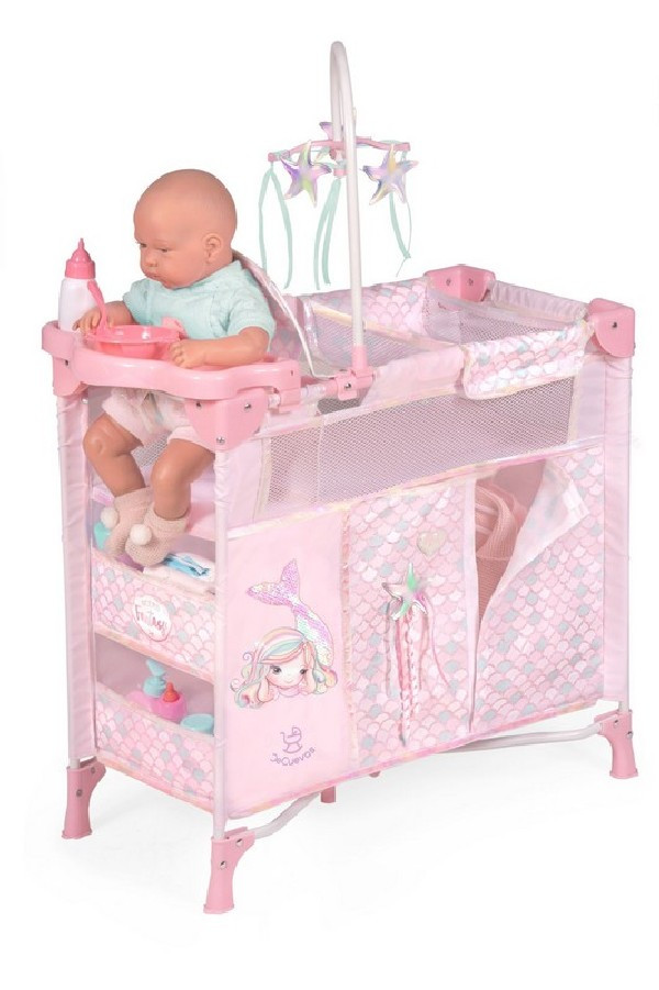Cot for dolls with 5 acc.